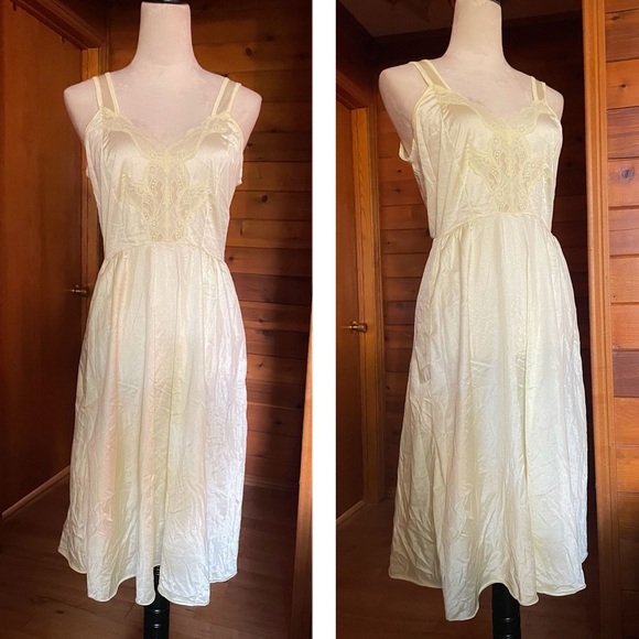 American Vintage Other - 1950’s 50’s Buttercup Yellow Slip Dress